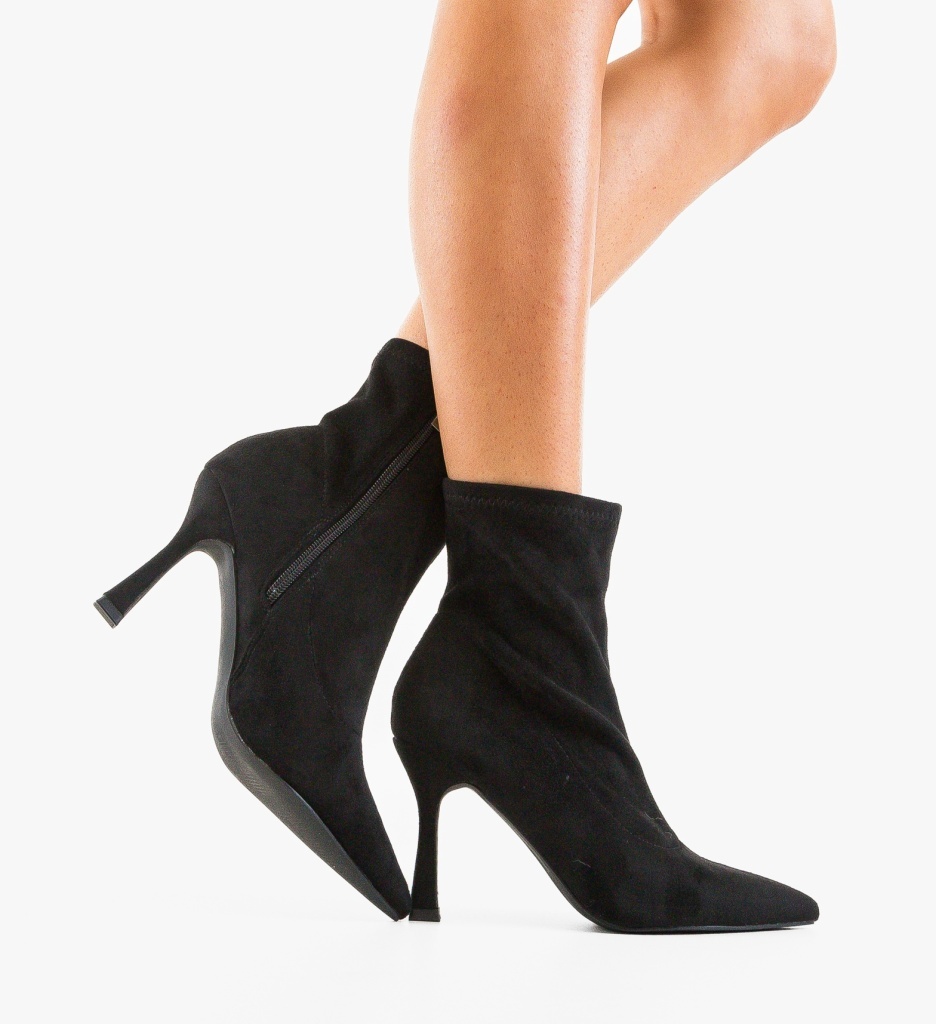 Botine Dama Zarbav Negre - Eleganță Urbană - imagine 3