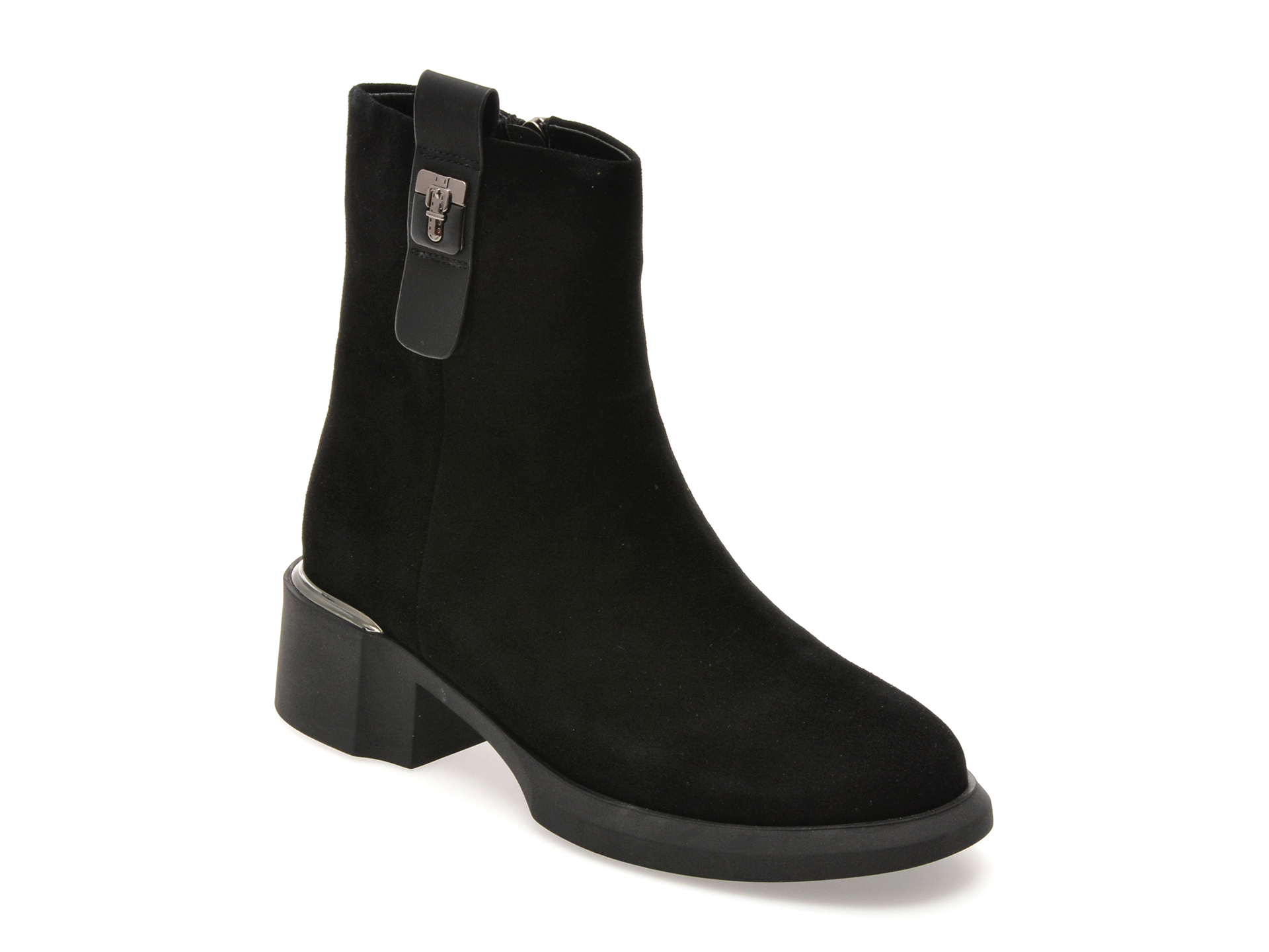 Ghete ALDO Negre Piele Intoarsa | Eleganță Urbană