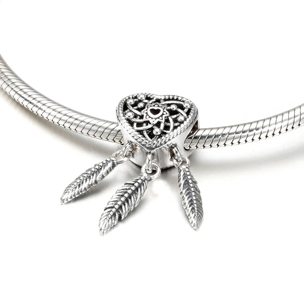 Charm Argint Amanda Inima Si Pene | Design Elegant - imagine 2