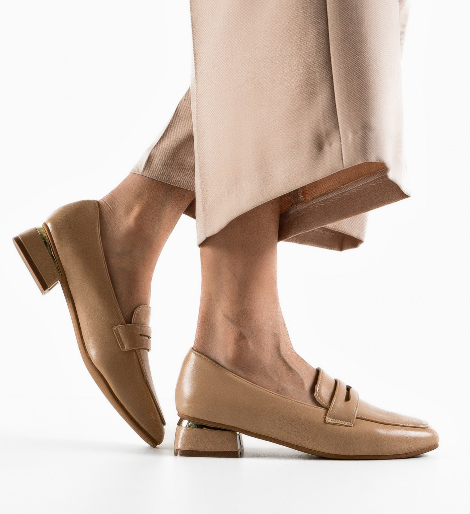Pantofi dama Tracid Bej | Eleganță și Stil - imagine 2