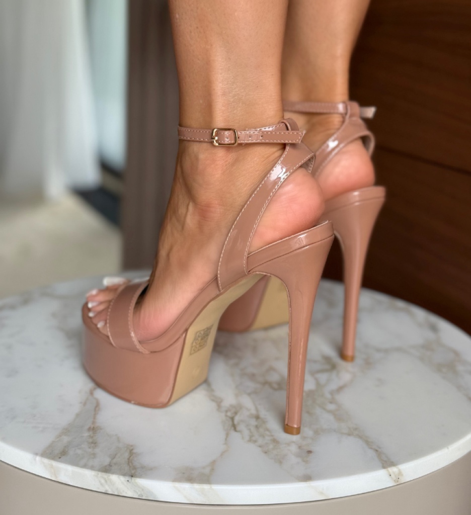 Sandale cu Toc Barbys Nude - Eleganță Feminină - imagine 2