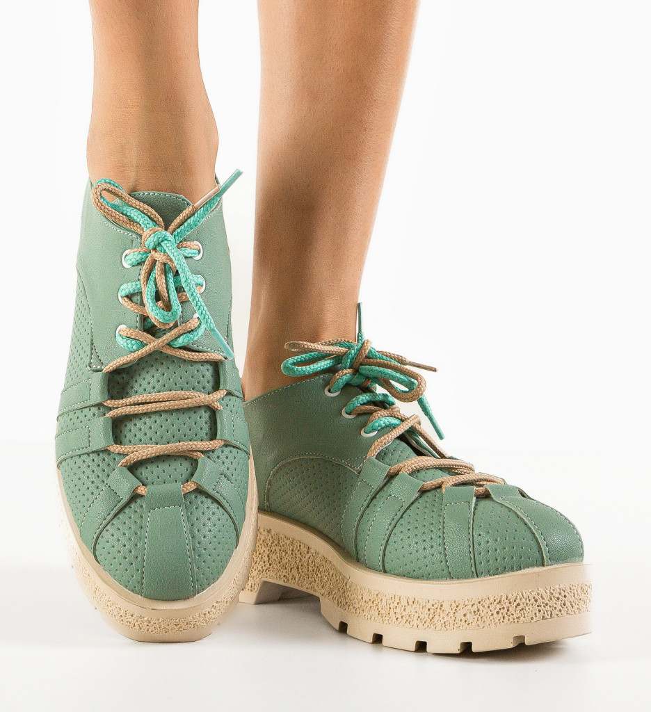 Pantofi Casual Memy Verzi - Confort și Stil - imagine 4