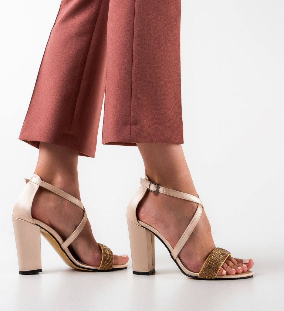 Sandale Toc Terna Bej - Eleganță și Confort