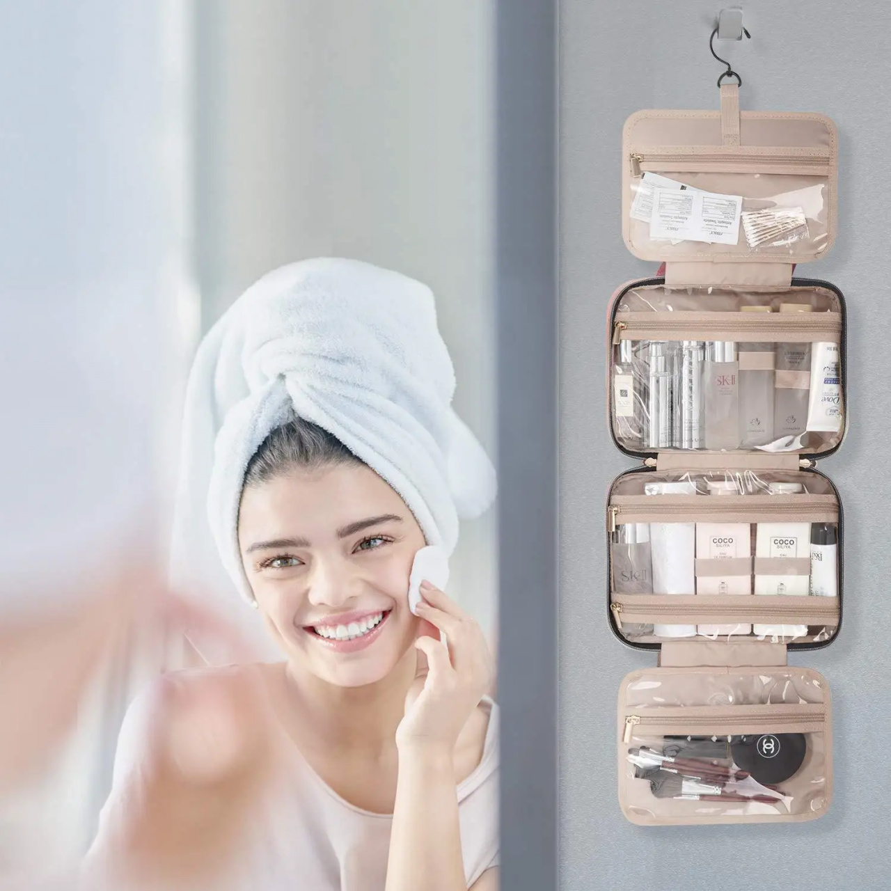 Geanta Cosmetice Delis Paloma GT3006 Roz - imagine 2