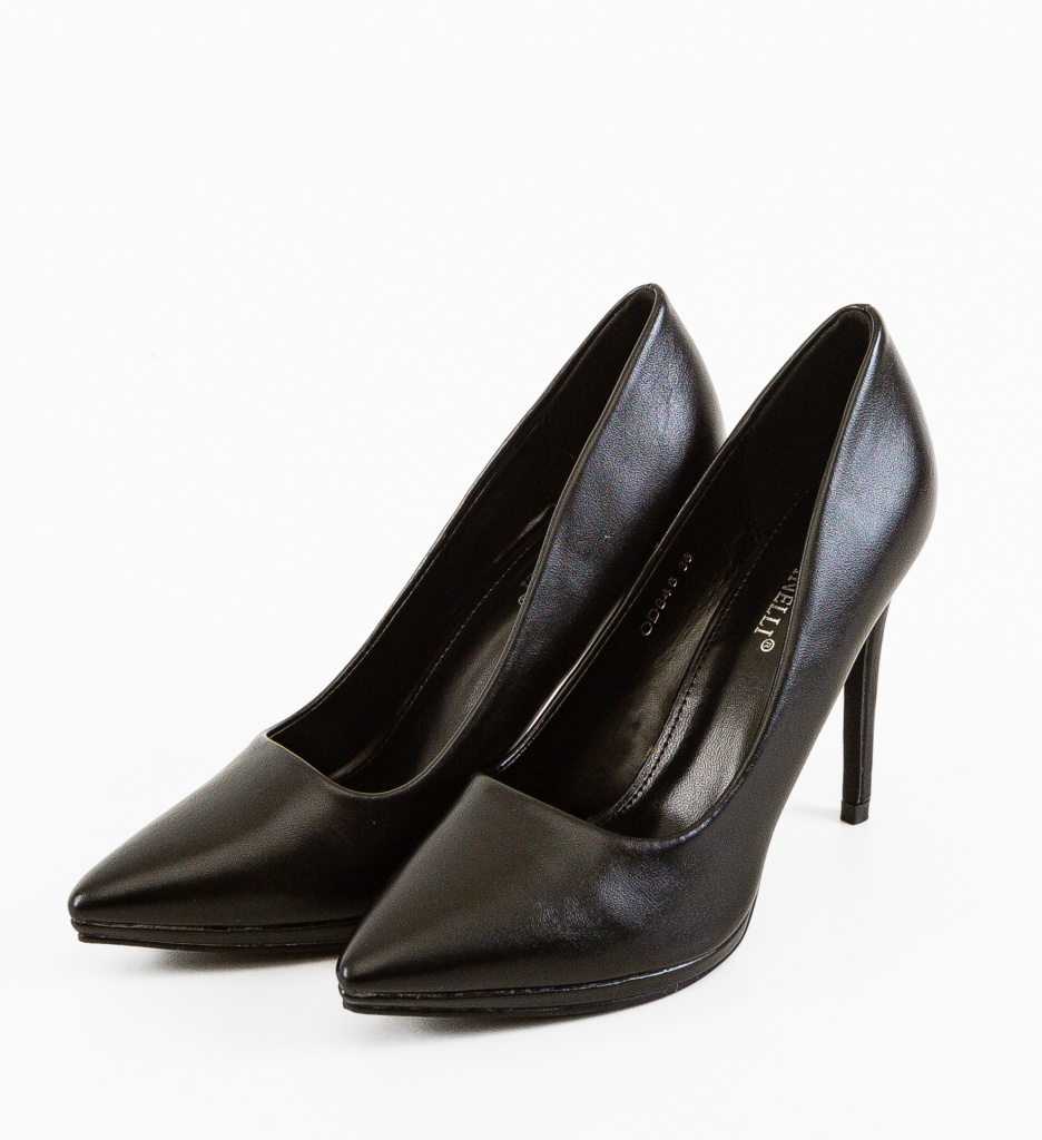 Pantofi Dama Gafre Negri Eleganți - imagine 6