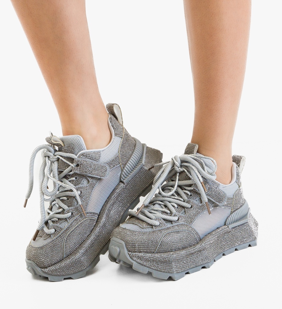Sneakers Dama Kombat Gri - Stil și Confort