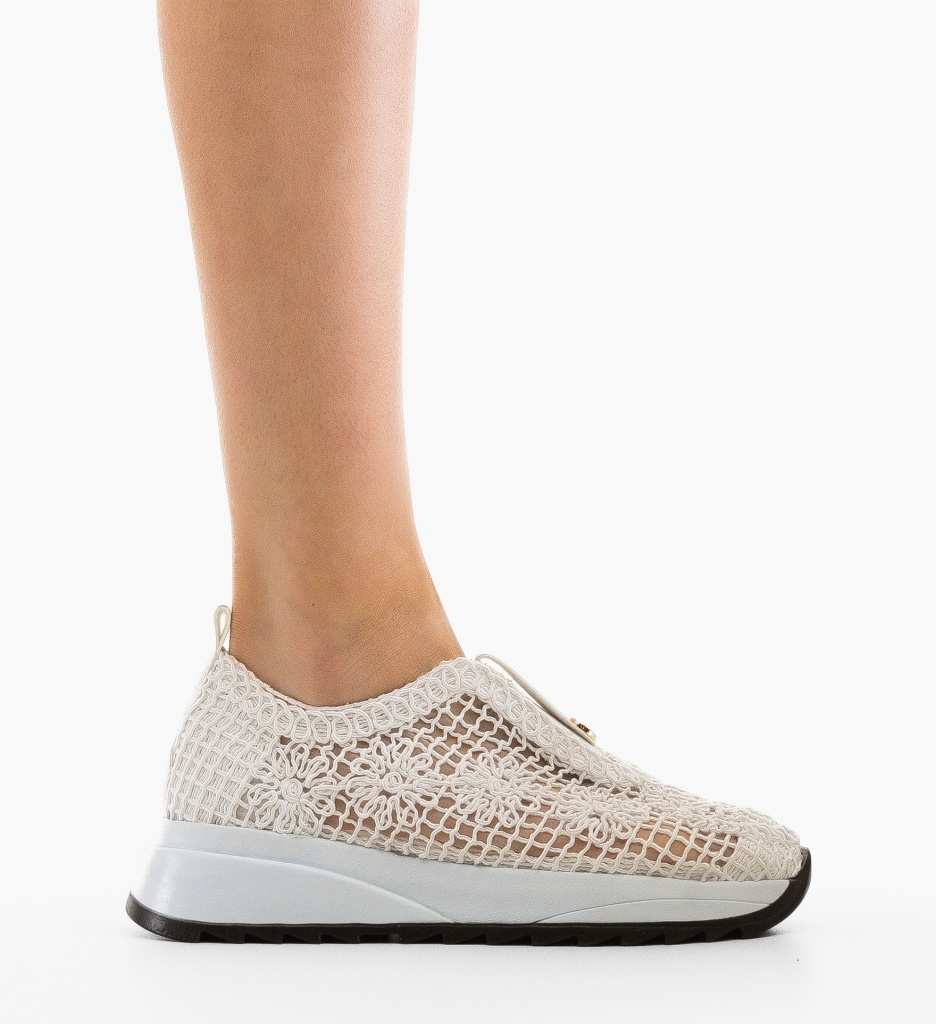 Sneakers Dama Selima Albi - Confort și Stil - imagine 5