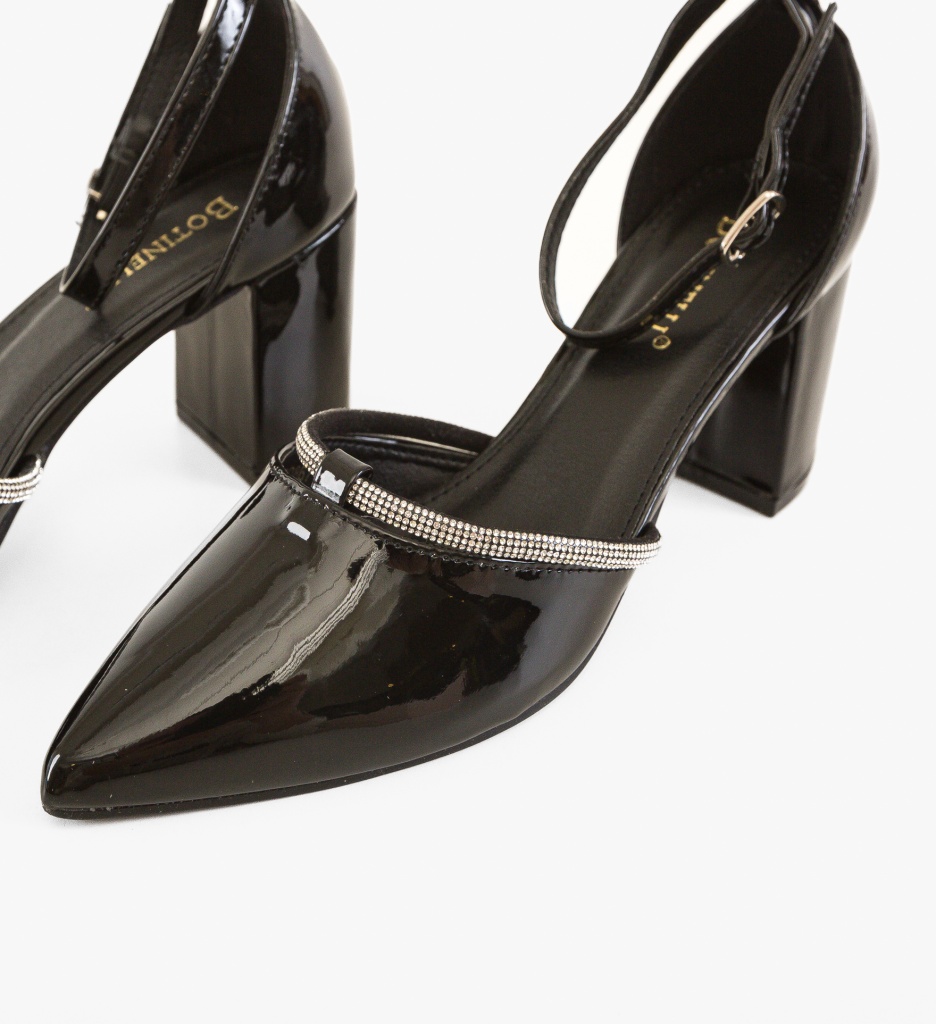 Pantofi Dama Lynes Negri - Eleganță și Stil - imagine 6