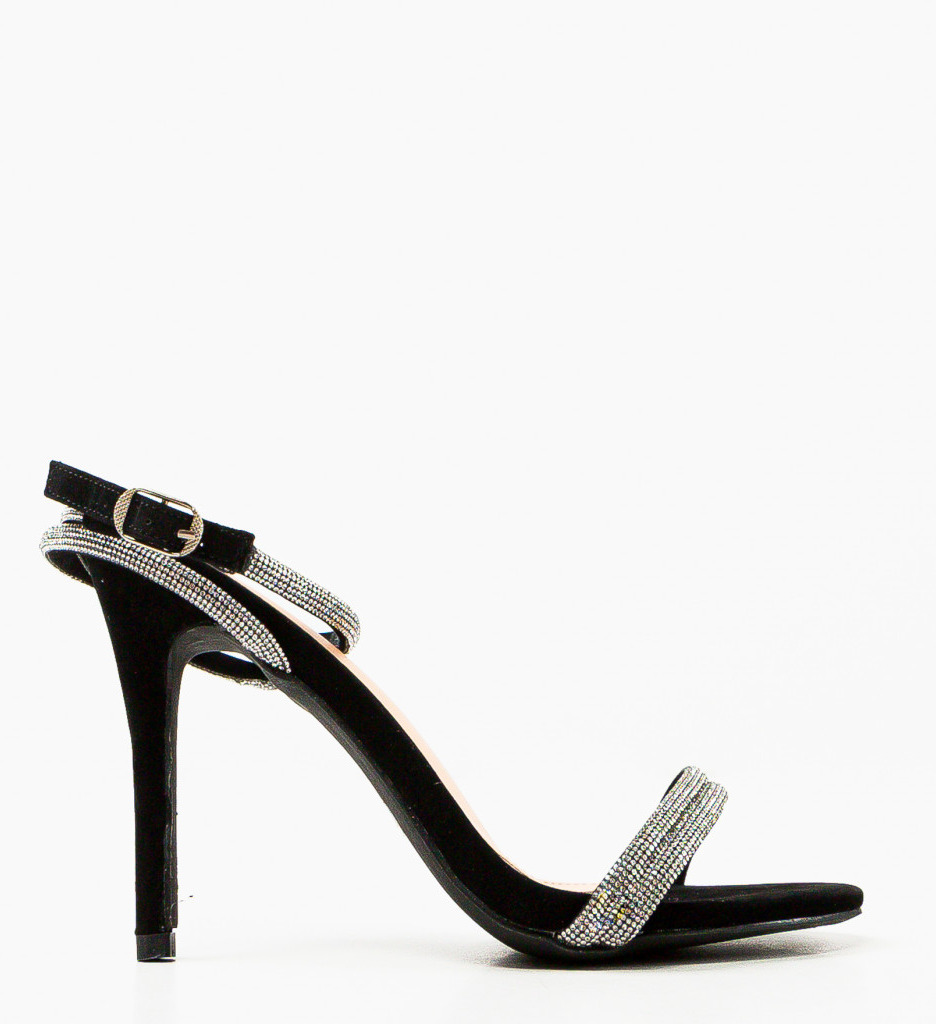 Sandale Bally Negre Elegante cu Toc - imagine 7