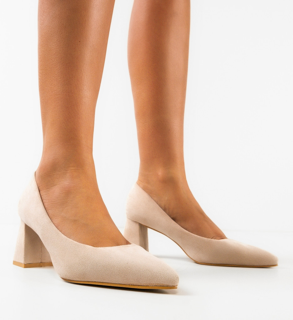 Pantofi Dama Adria Bej | Eleganți și Versatili - imagine 3