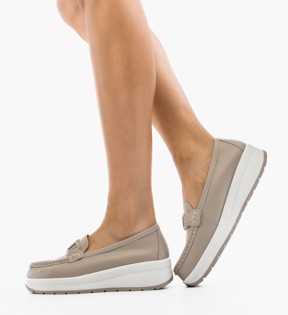 Pantofi Casual Gary Gri - Confort Stilat - imagine 3