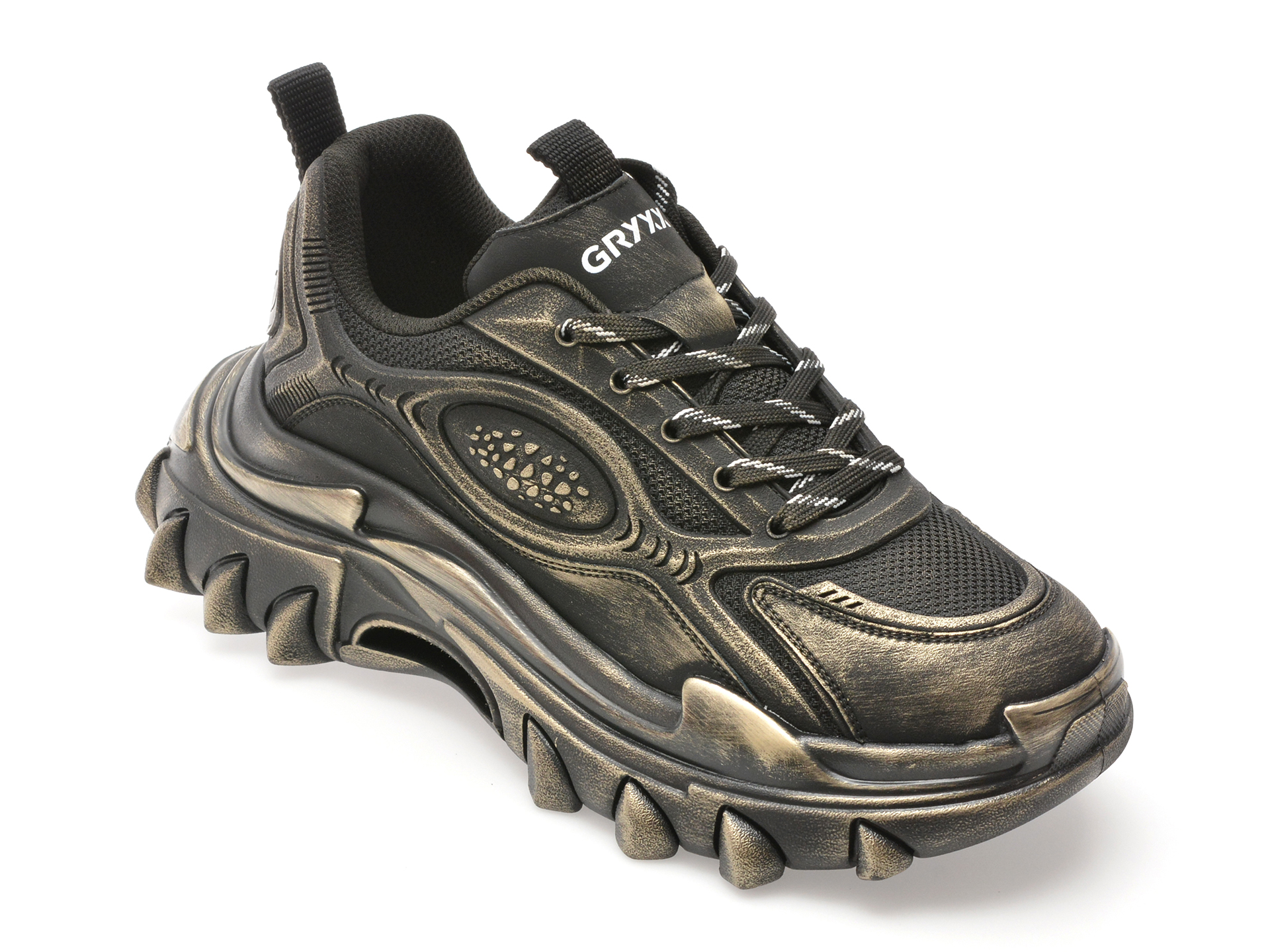 Pantofi sport GRYXX negri din piele naturală