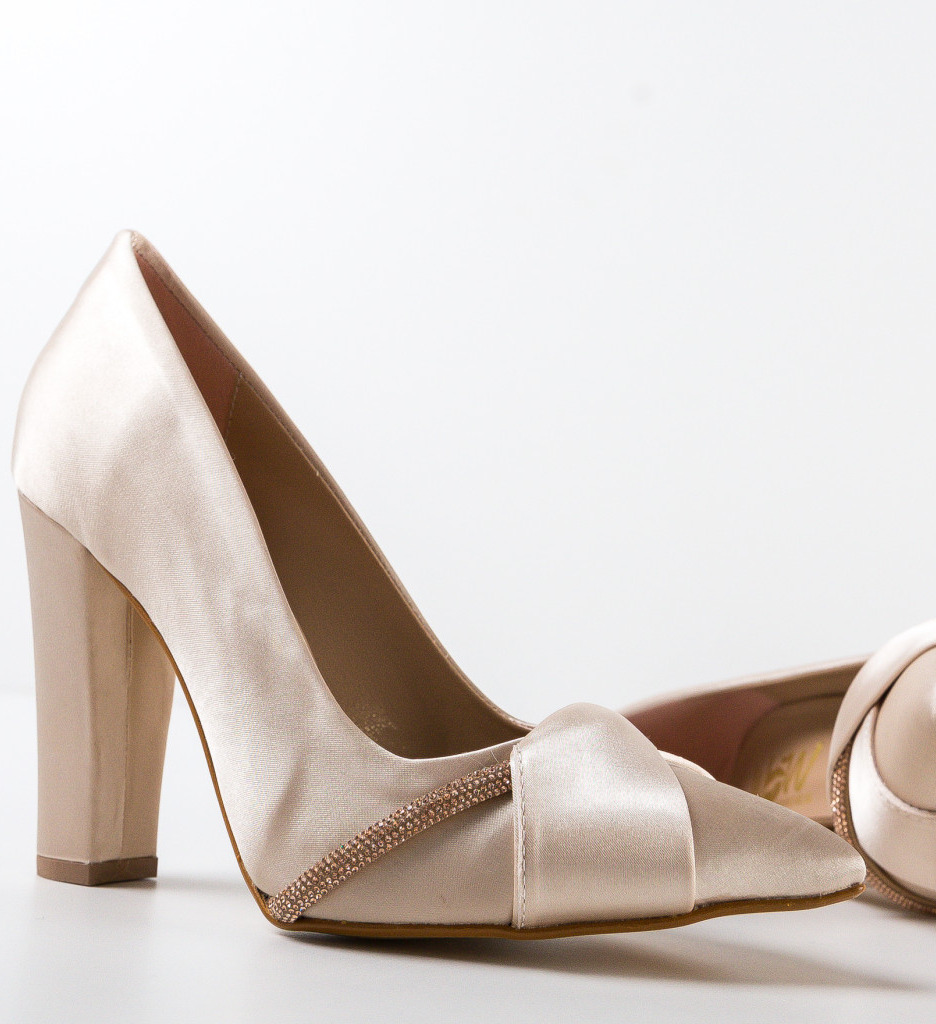 Pantofi cu toc Roka Bej - Eleganți și Versatili - imagine 8