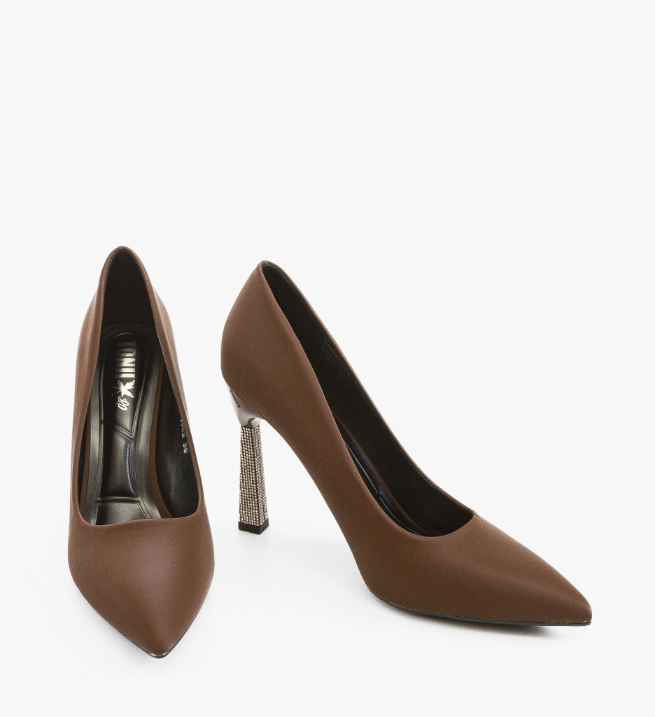 Pantofi cu toc Karem Maro Eleganți și Confortabili - imagine 5