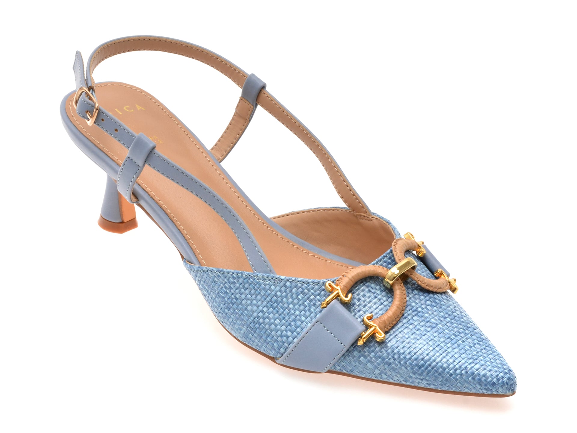 Pantofi EPICA Albaștri Eleganți - Piele Ecologică