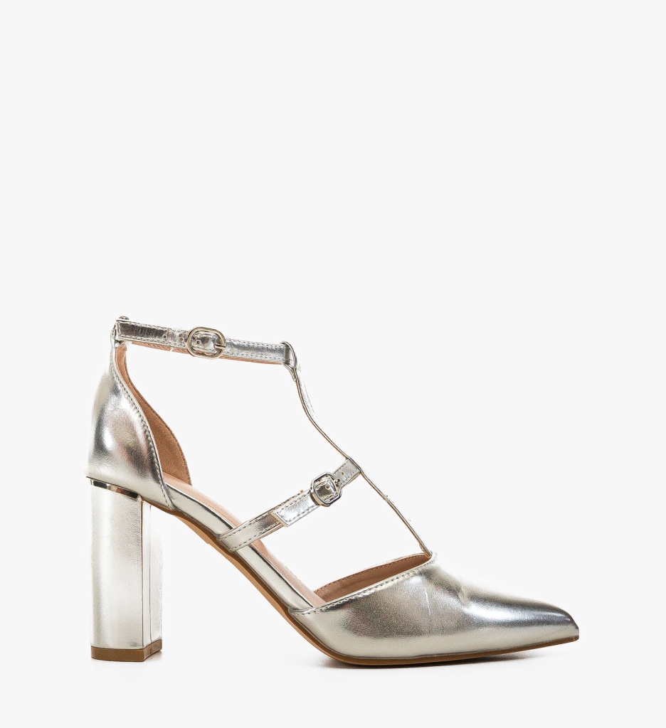 Pantofi Yusra Argintii - Eleganta si Stil - imagine 2