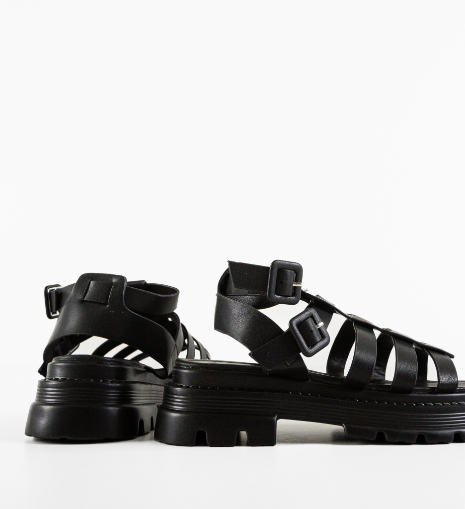 Sandale Dama Valletta Negre - Eleganță și Confort - imagine 6