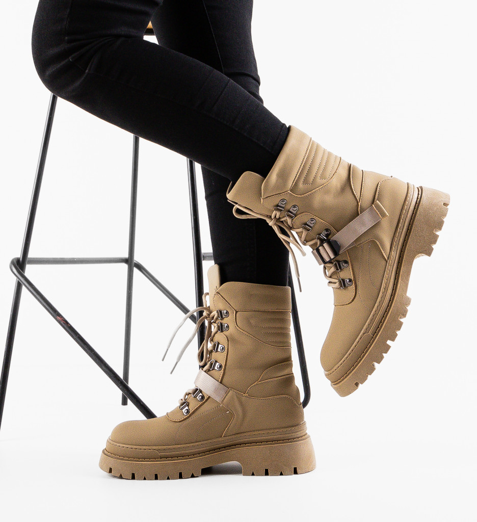 Ghete Algala Khaki - Confort și Stil Modern - imagine 3