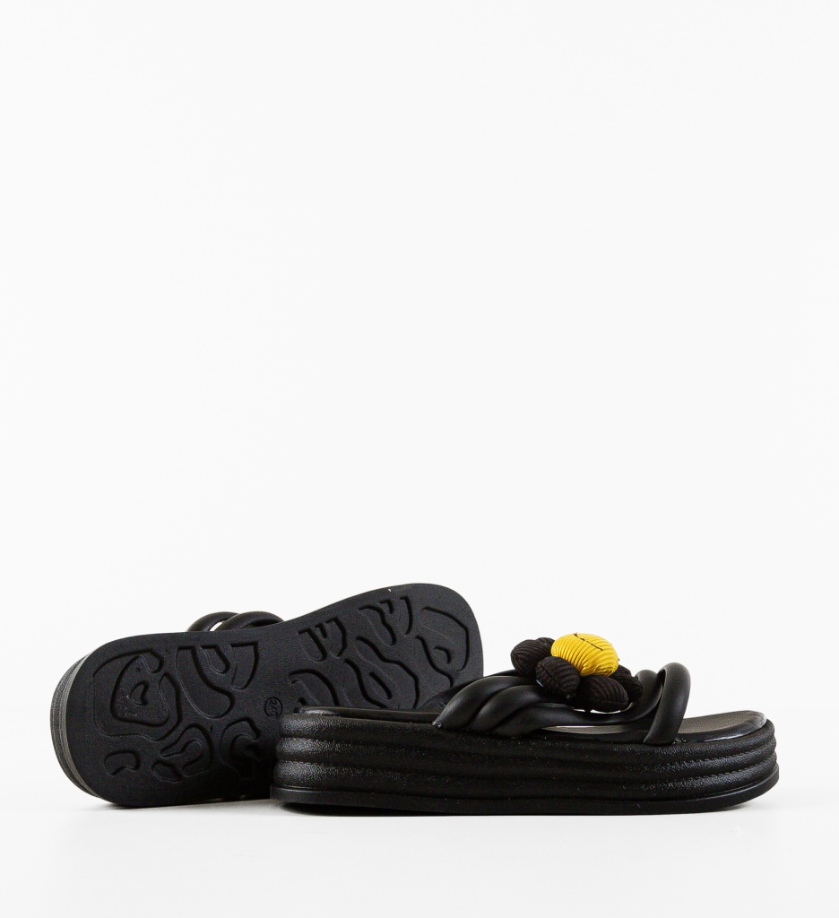 Sandale Turenag Negre Dama | Eleganta Zilnica - imagine 4