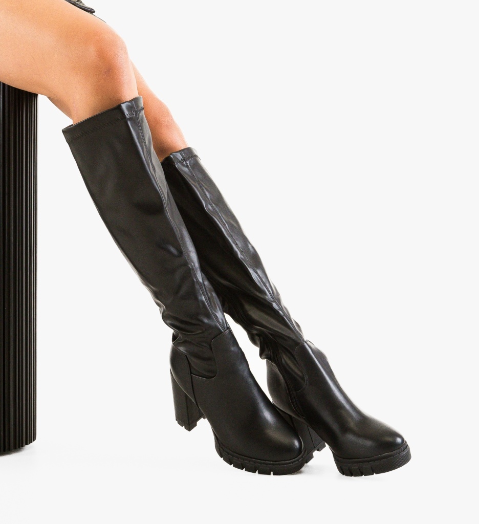 Cizme Dama Rake Negre | Eleganță și Confort Urban - imagine 4