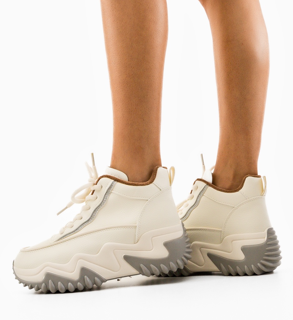 Sneakers Dama Ergyna Bej - Confort Sport