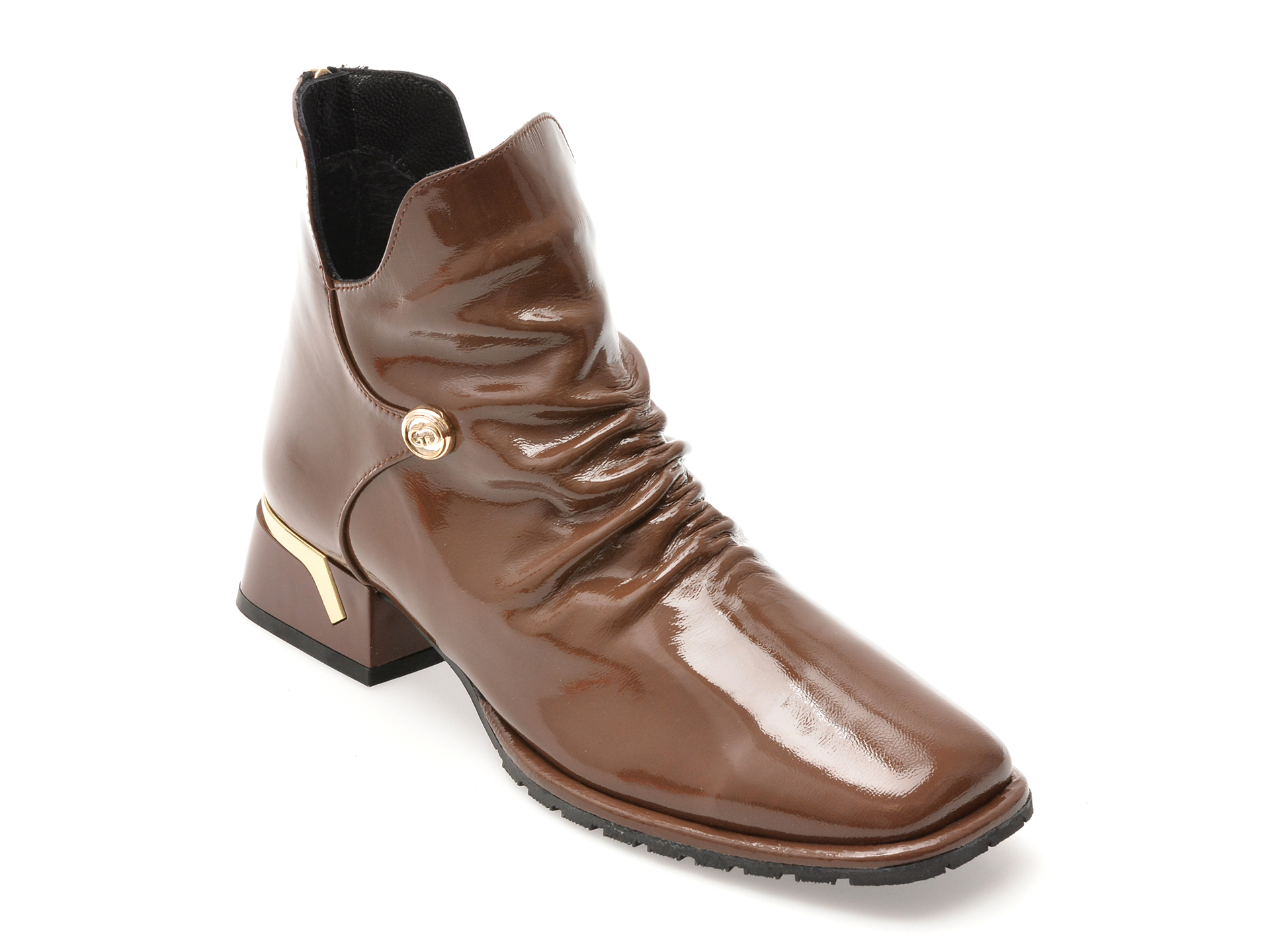 Ghete Epica din piele lacuită - Eleganță premium