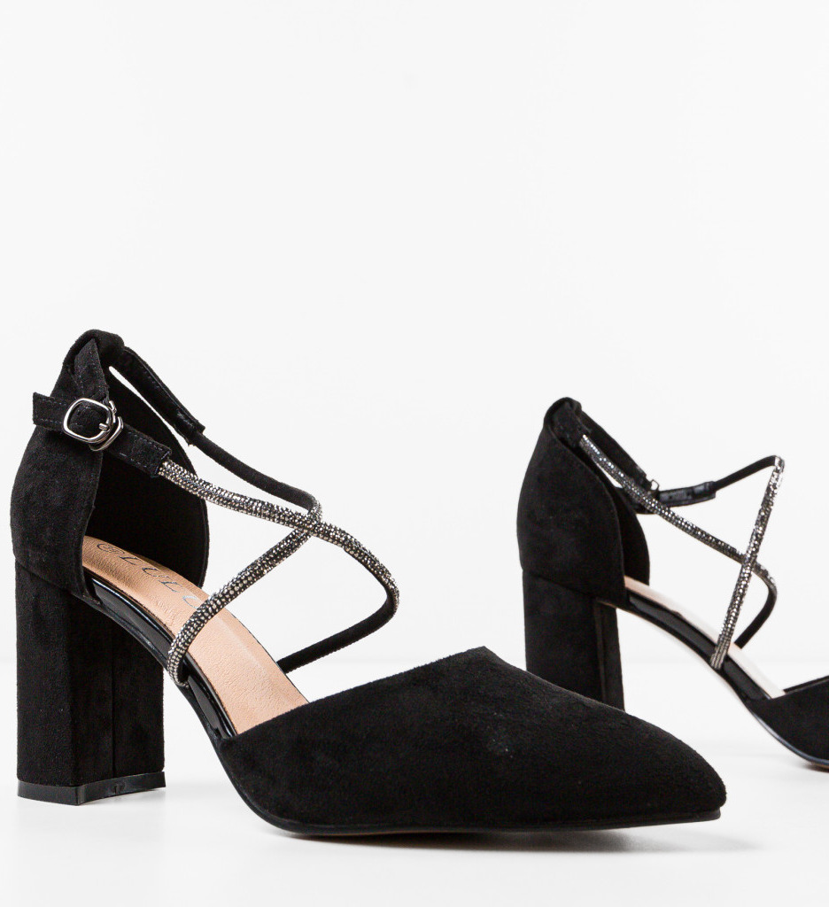 Pantofi Saekya Negri Eleganți cu Toc - imagine 7