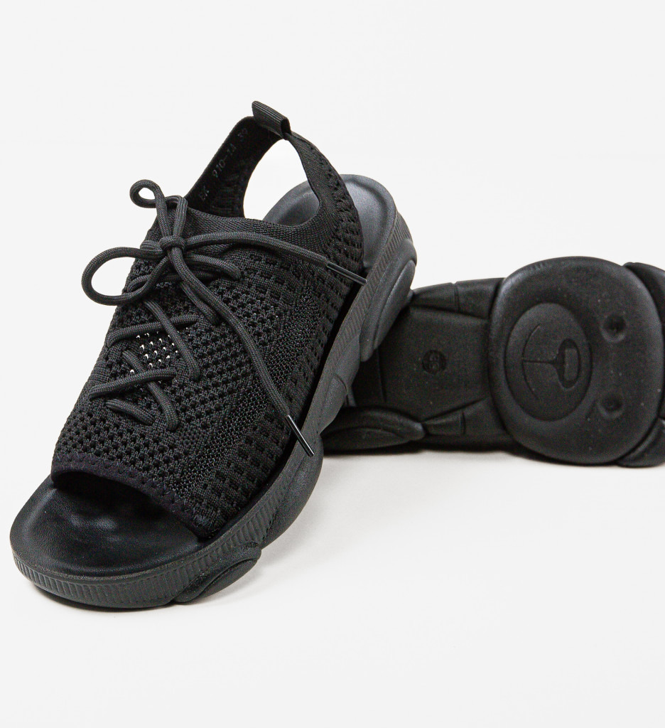 Sandale Dama Priskilla Negre | Eleganță și Confort - imagine 8