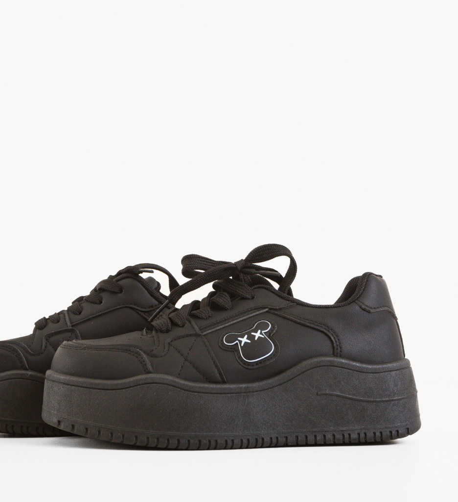 Sneakers Dama Myuty Negri | Confort și Stil Urban - imagine 6