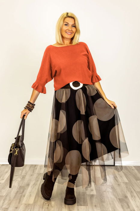 Pulover Shopika cu Volane | Eleganță și Confort