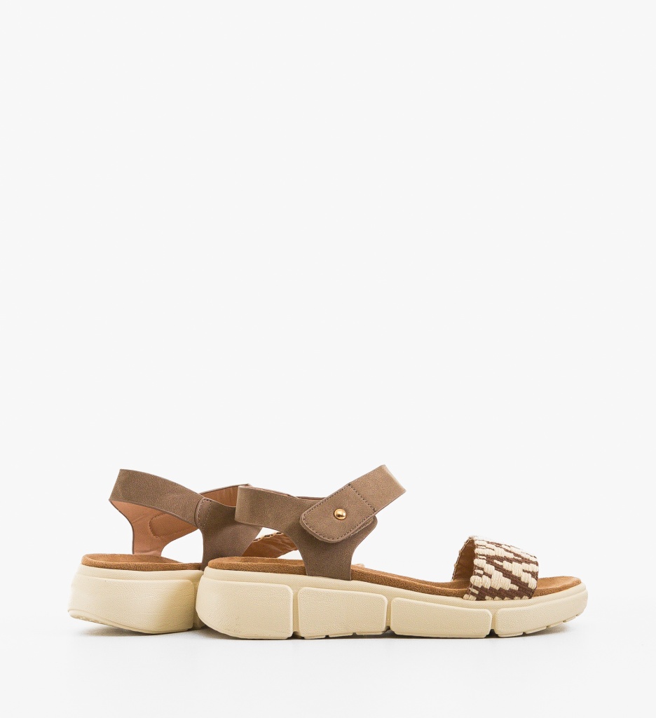 Sandale Dama Feciulia Camel | Eleganță și Confort - imagine 3