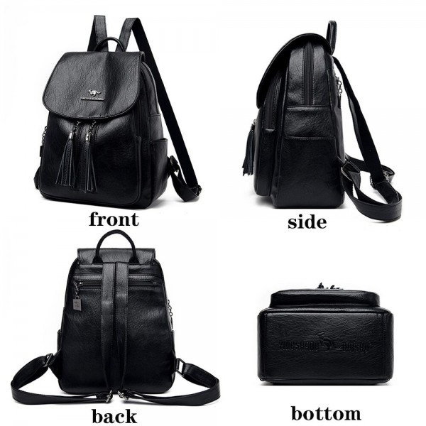Rucsac dama Bailini Amanda GT555, negru, practic si elegant - imagine 5