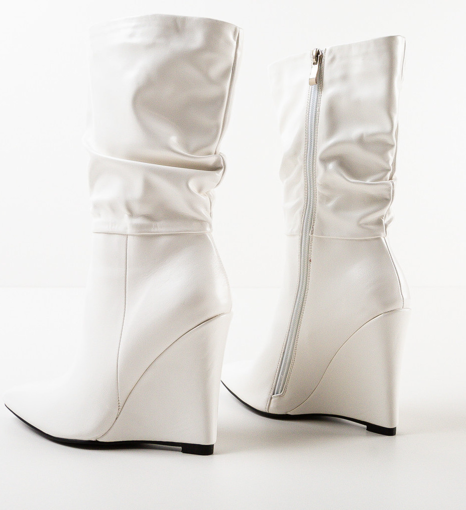 Botine Dama Freeman Albe | Stil Modern Versatil - imagine 6