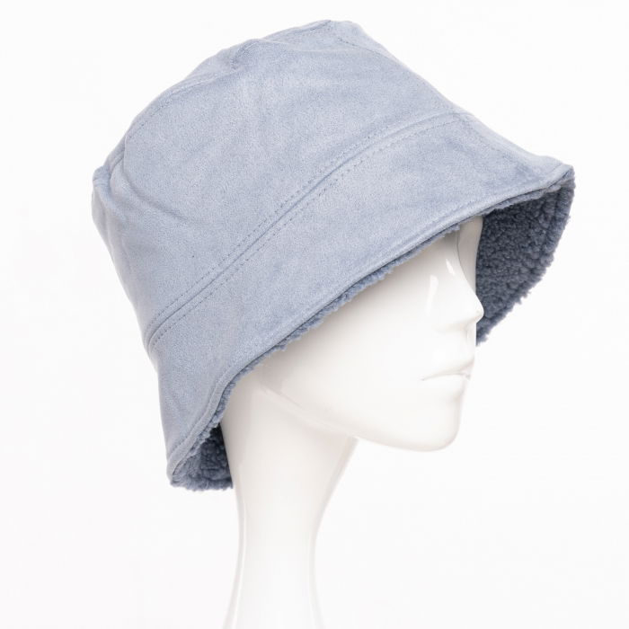 Palarie reversibila Shopika - 2 in 1 blanita/catifea