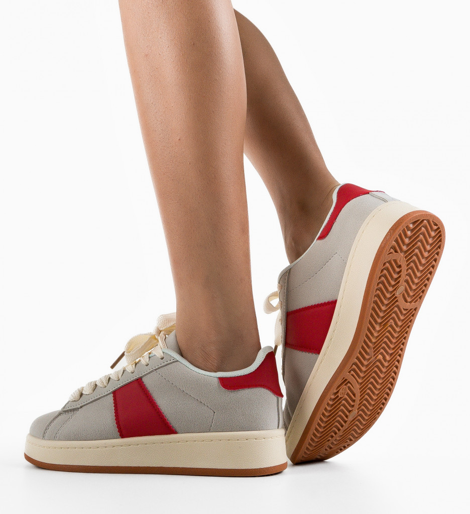 Sneakers Kionba Gri - Confort și Stil Sport - imagine 2