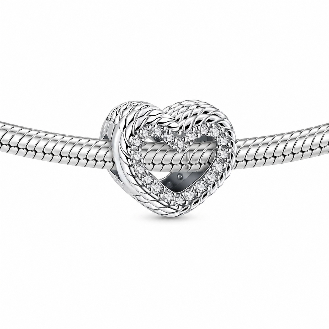 Charm Argint Inima Delis | Design Premium - imagine 3