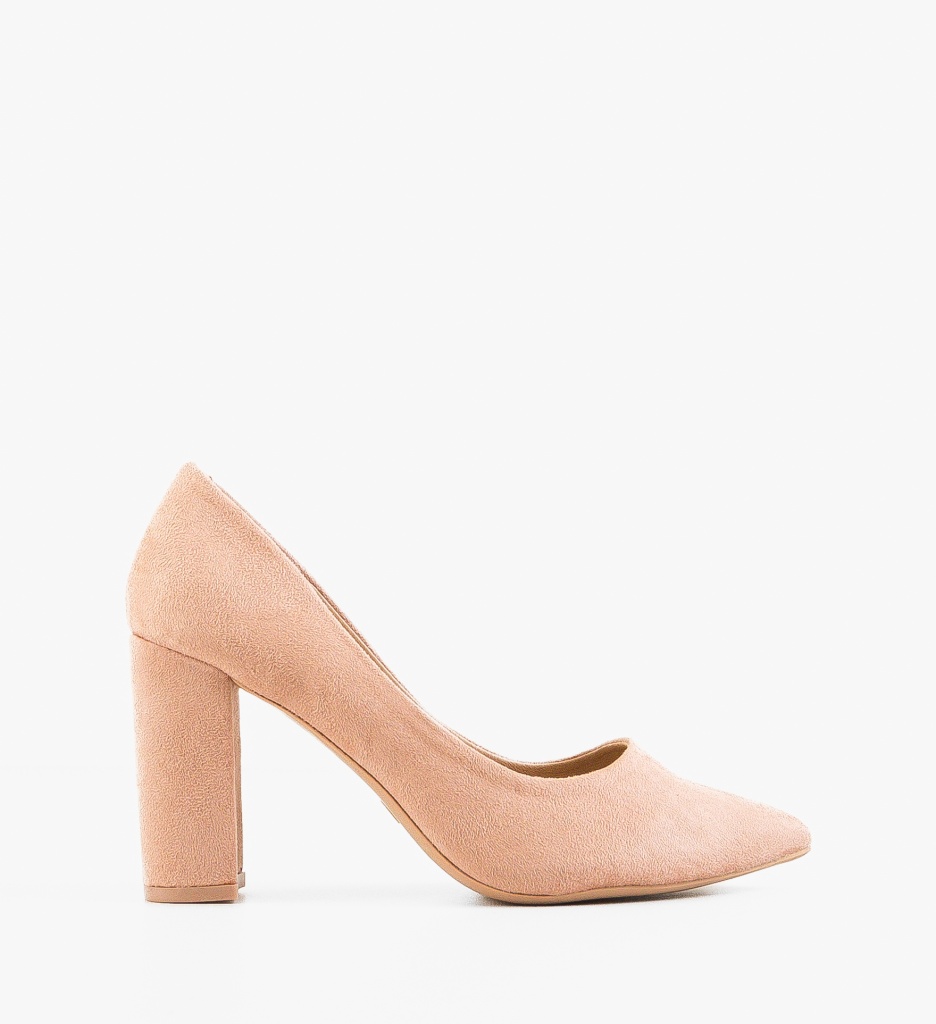 Pantofi cu Toc Yang Nude | Eleganți - imagine 4