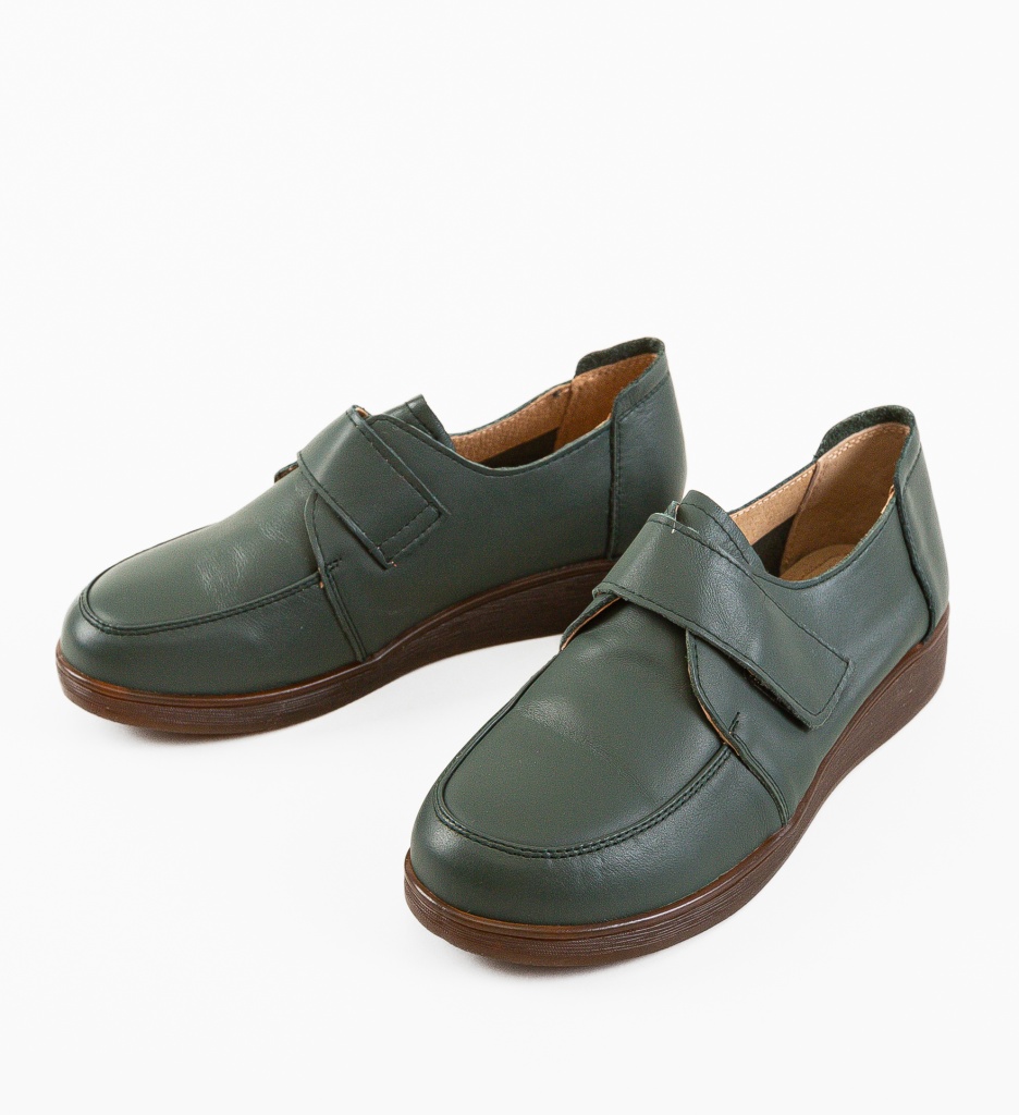 Pantofi Casual Confort | Model Grig-Verde - imagine 8