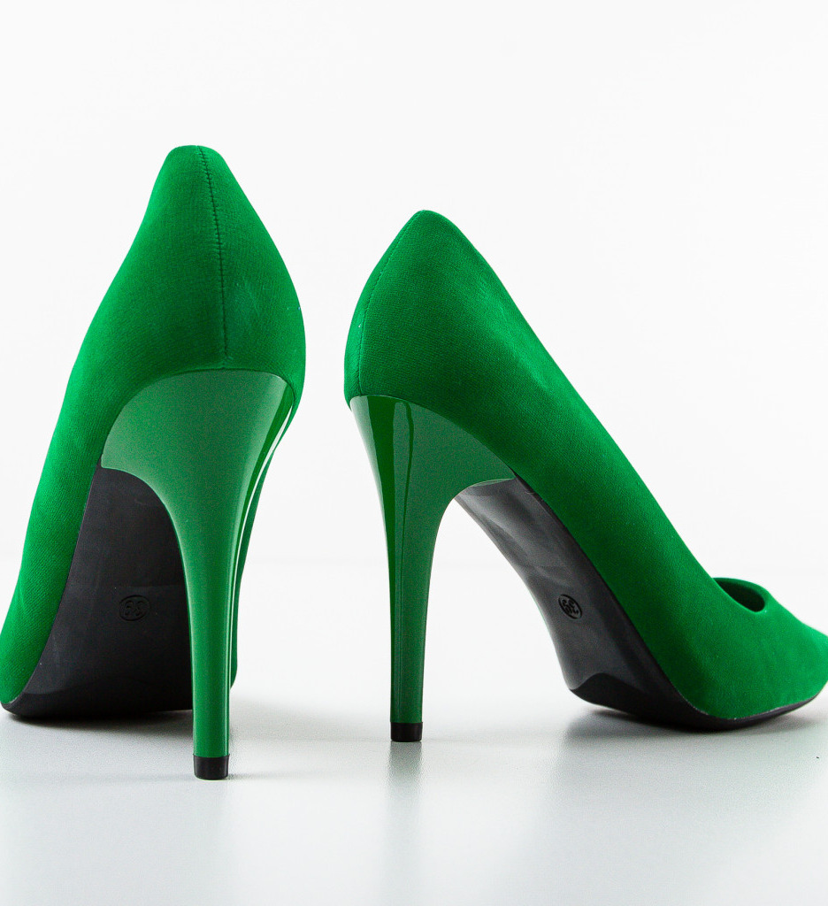 Pantofi Toc Karam Verzi | Eleganță Asigurată - imagine 6