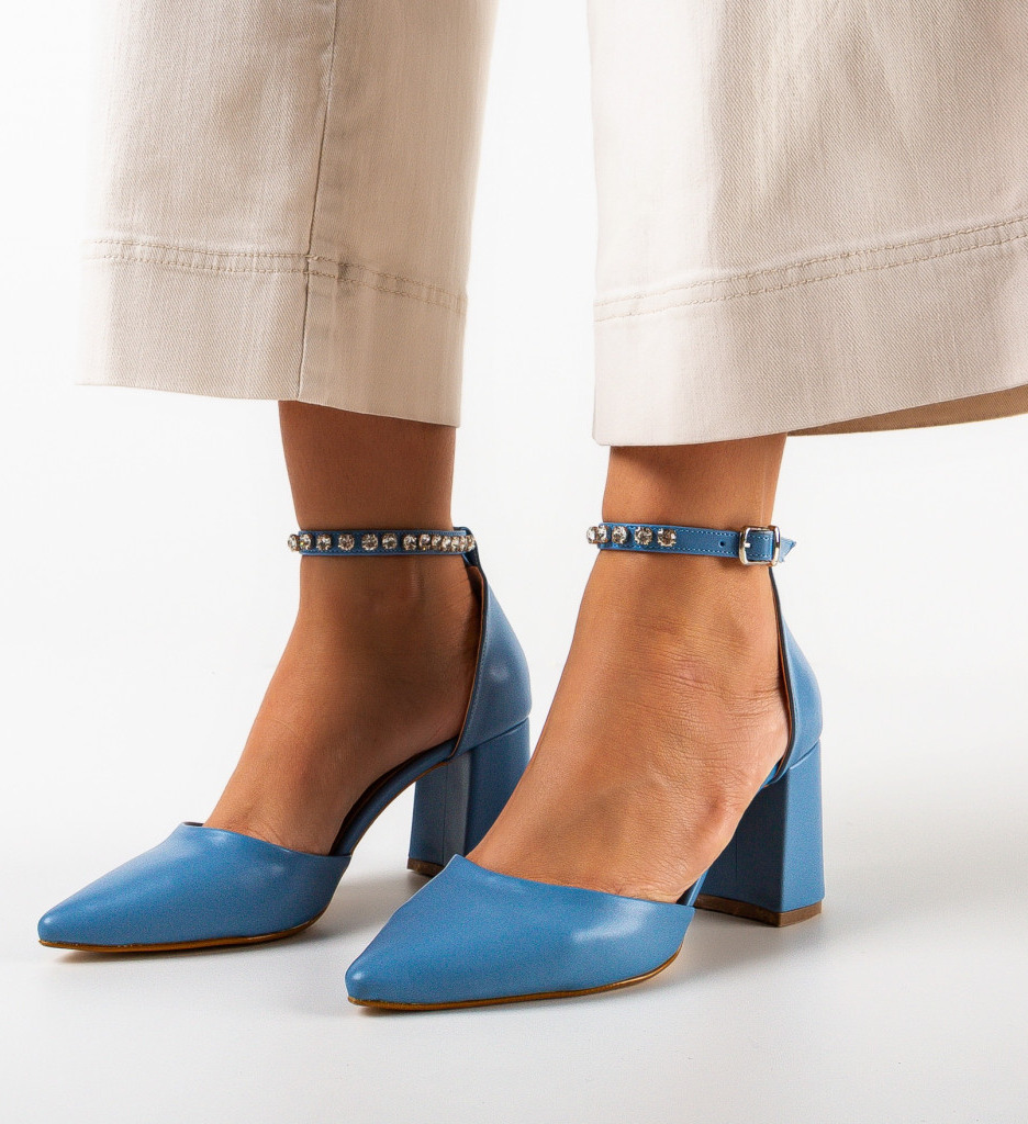Pantofi Vingrete Bleumarin | Eleganță și Stil - imagine 3