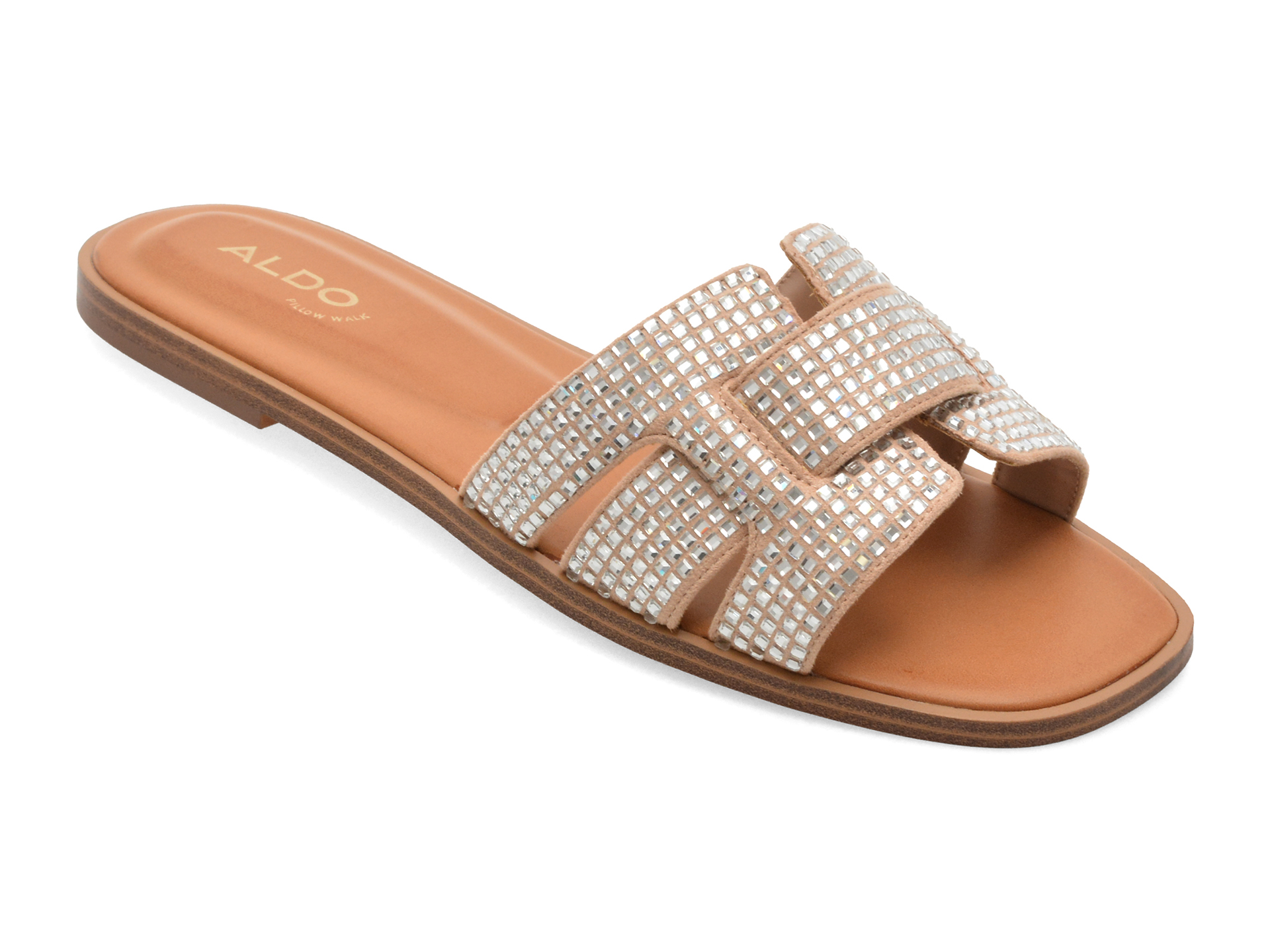 Papuci ALDO ELENAA 270 Nude Textil Confortabili