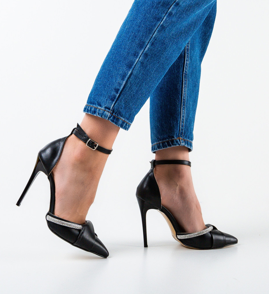 Pantofi Urahag Negri Eleganți cu Toc
