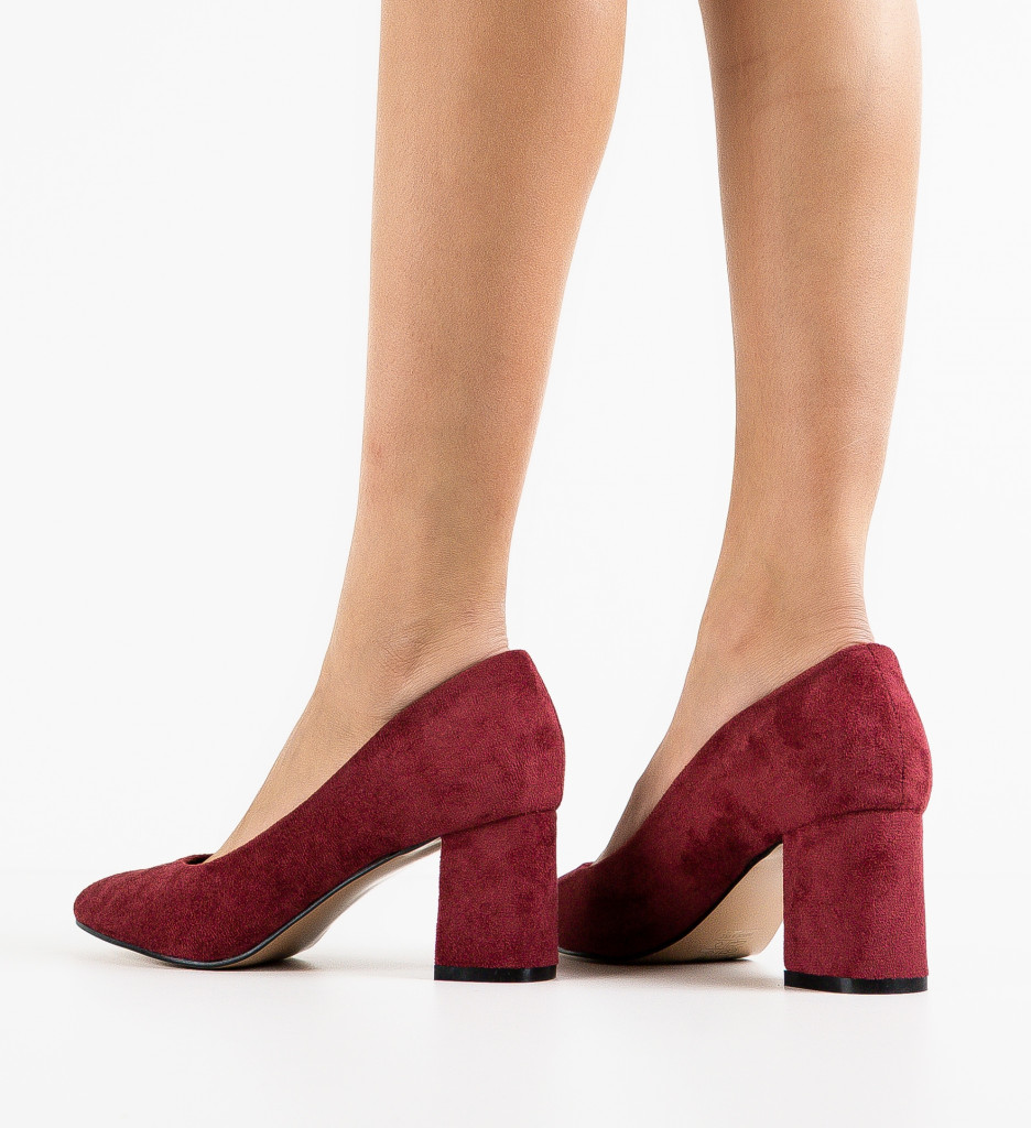 Pantofi Brook Grena - Toc Elegant pentru Ocazii - imagine 3