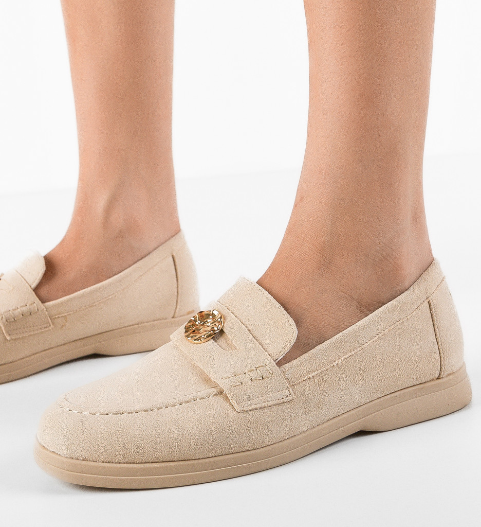 Pantofi Casual Dama Citrin Bej Confort