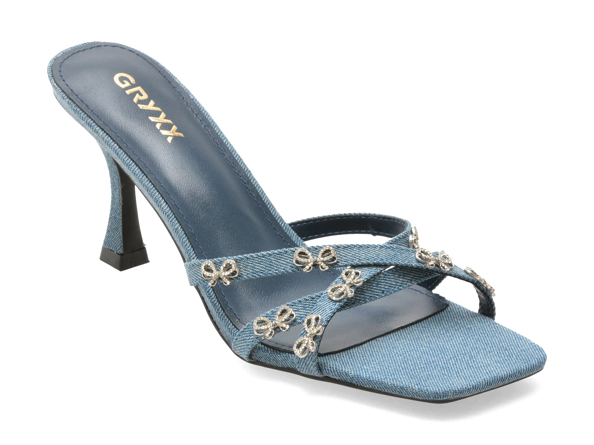 Papuci GRYXX Albastri Textil Confortabili