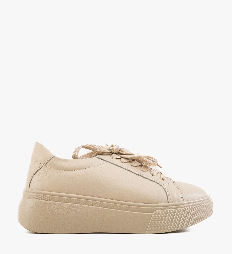 Sneakers Dama Korso Bej Confort și Stil Sport - imagine 4