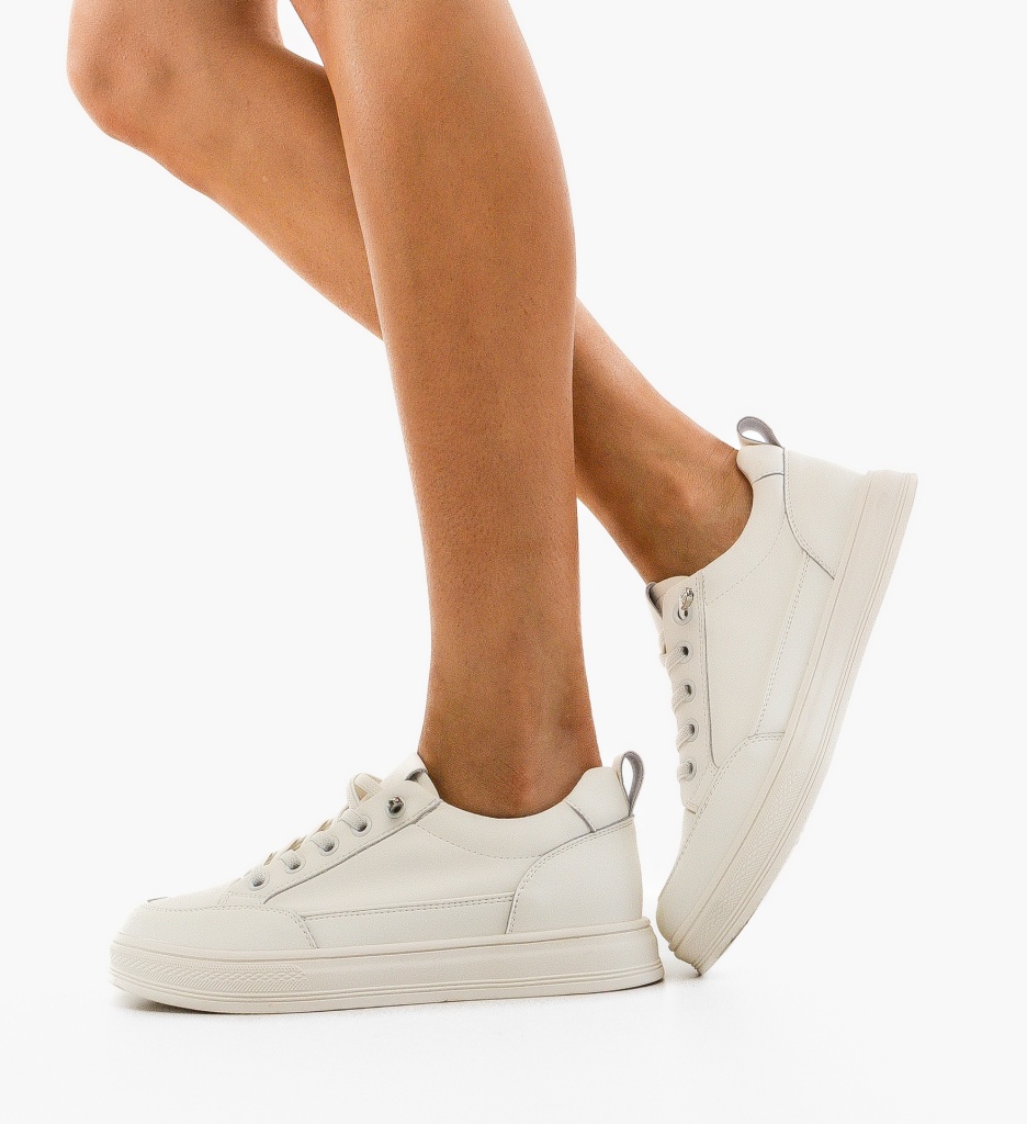 Sneakers Dama Mumbai Bej - Confort Urban - imagine 2