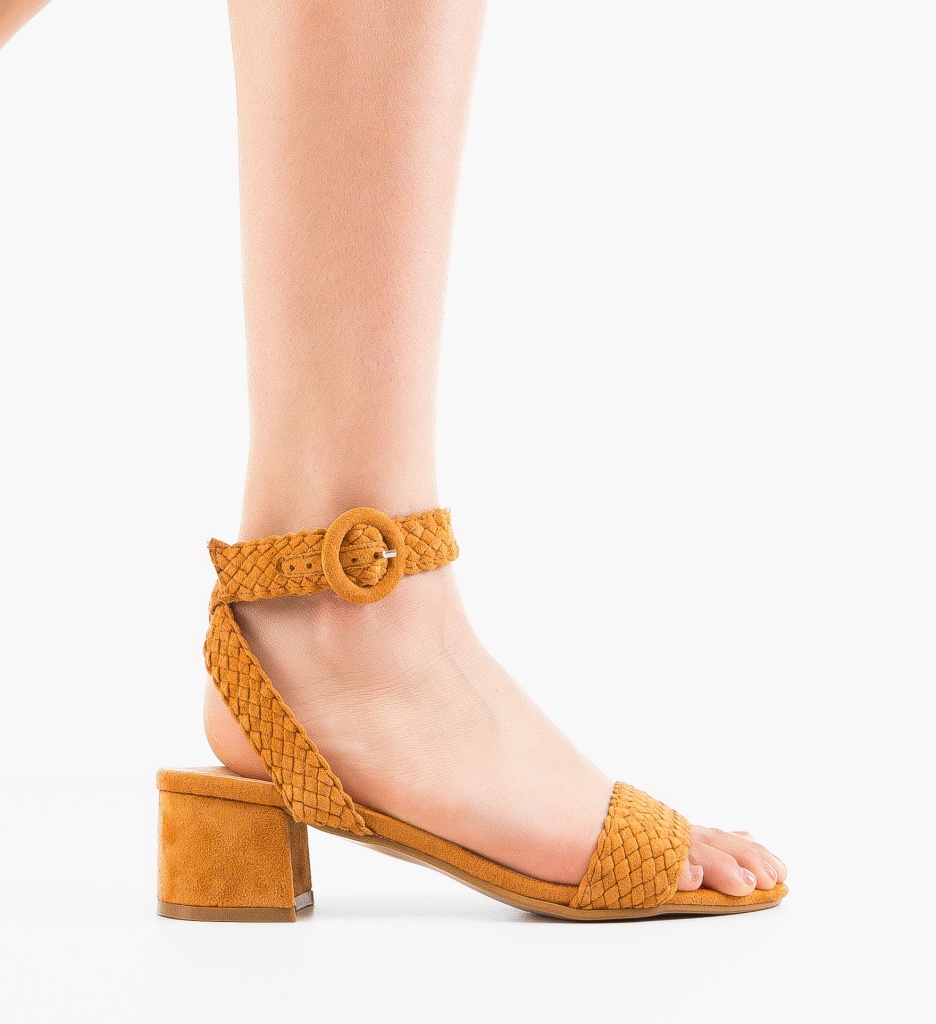 Sandale cu Toc Jarvis Camel - Eleganță și Stil - imagine 6