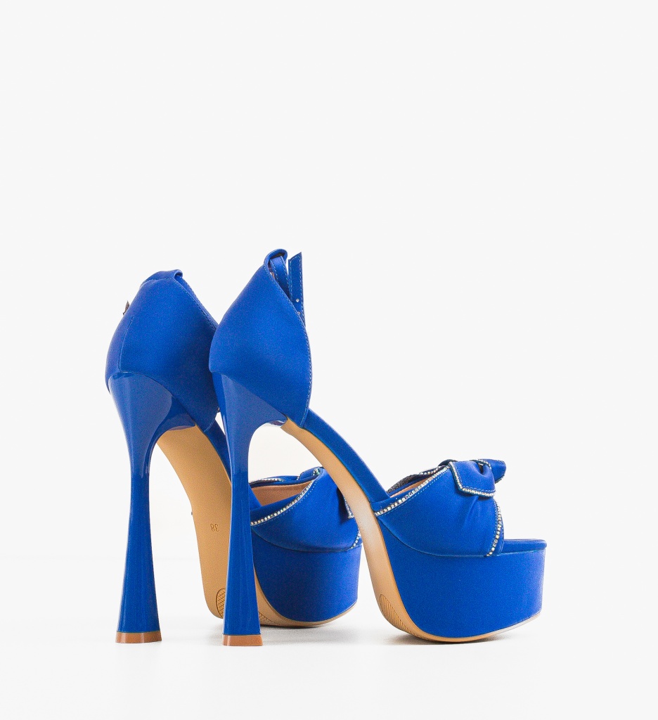 Sandale cu Toc Lavra Albastre | Eleganță Asigurată - imagine 3