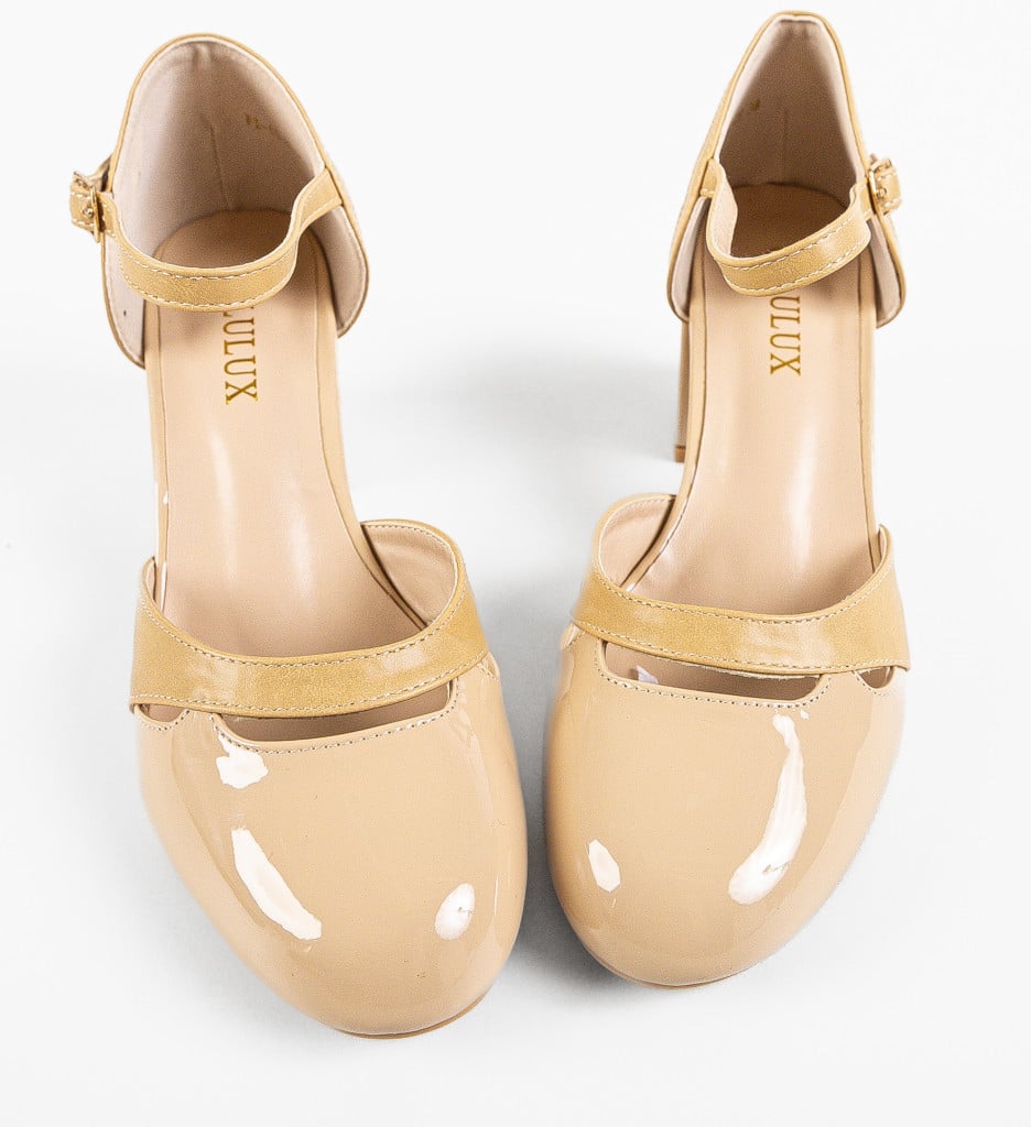 Pantofi Dama Bryn Bej Eleganți - imagine 13